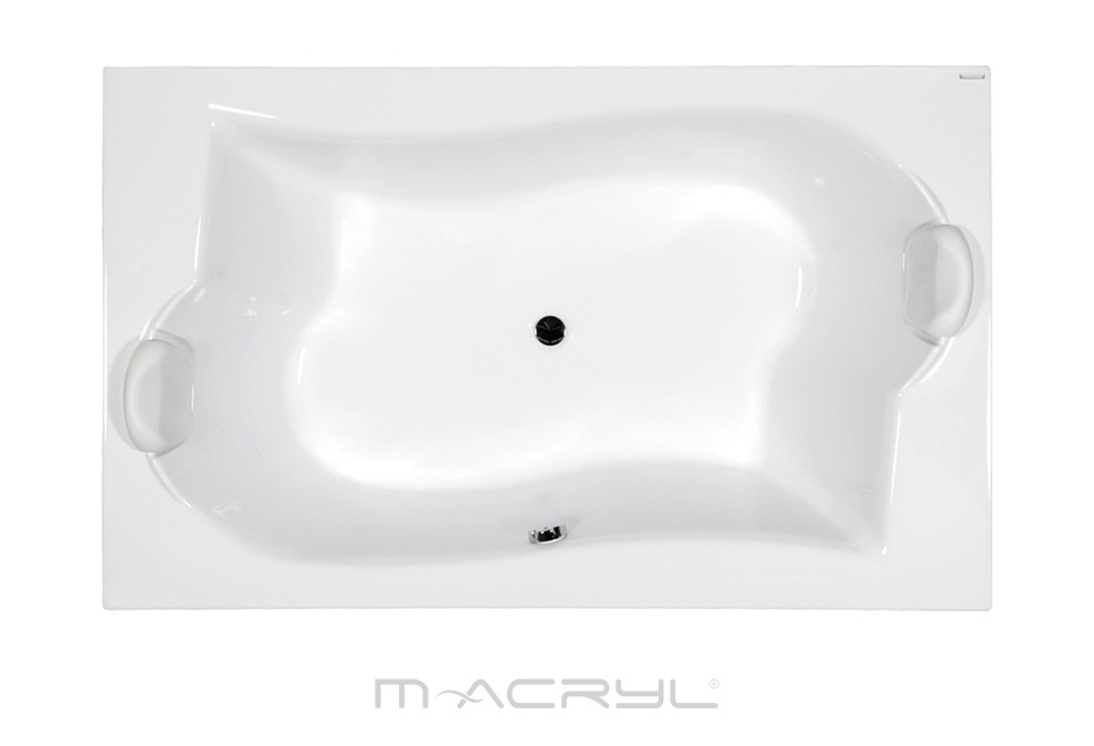 M-Acryl Royal 2 személyes 180x110 cm akril kád + ajándék vízszintező kádláb