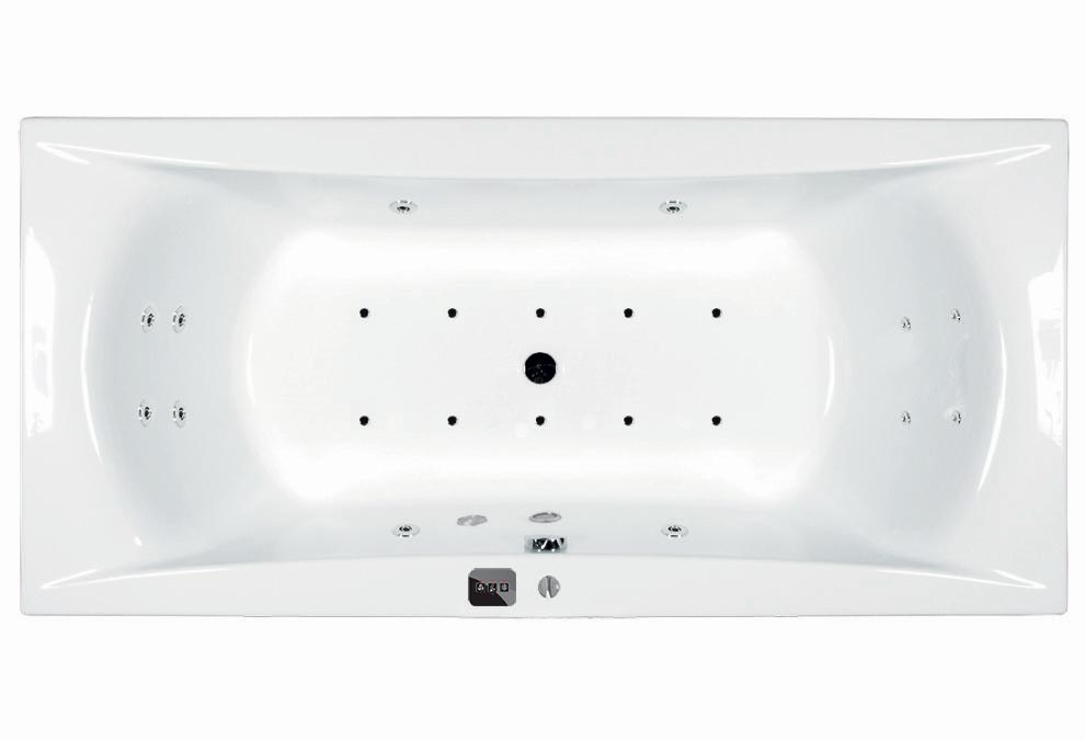 M-Acryl Wellness Premium 22 fúvókás elektronikus hidromasszázs rendszer