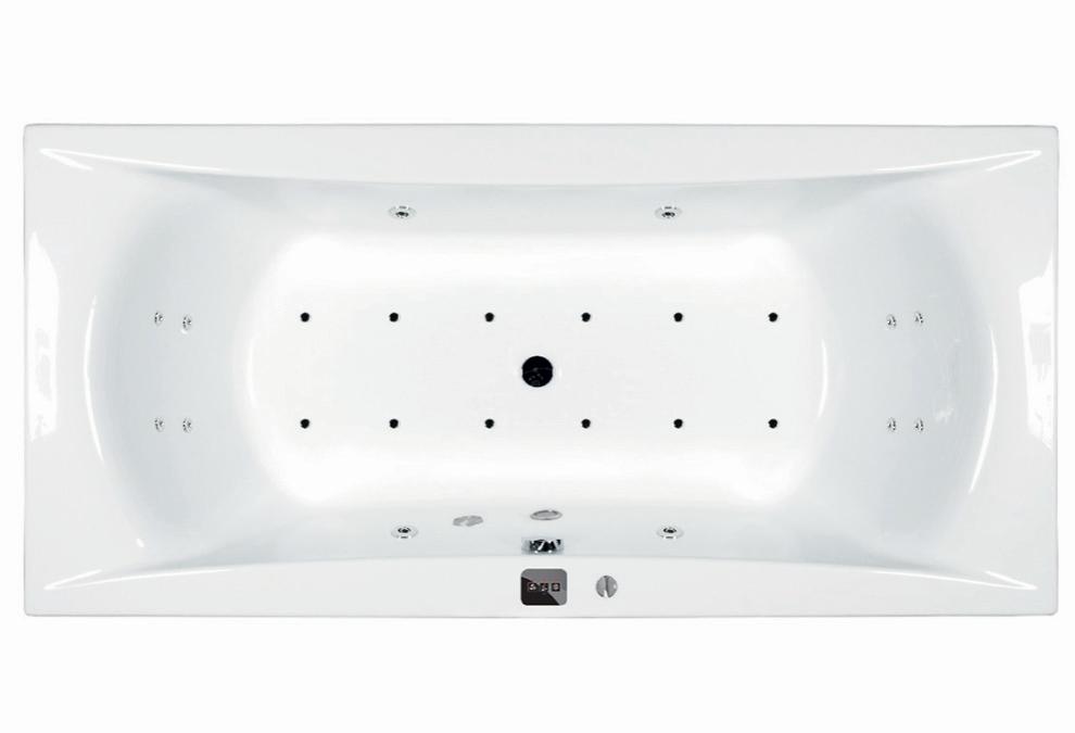 M-Acryl Wellness Premium 24 fúvókás elektronikus hidromasszázs rendszer